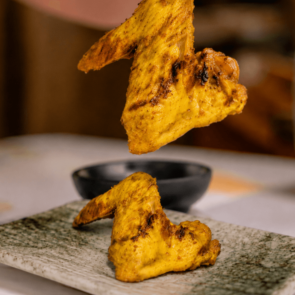 Alitas de curry